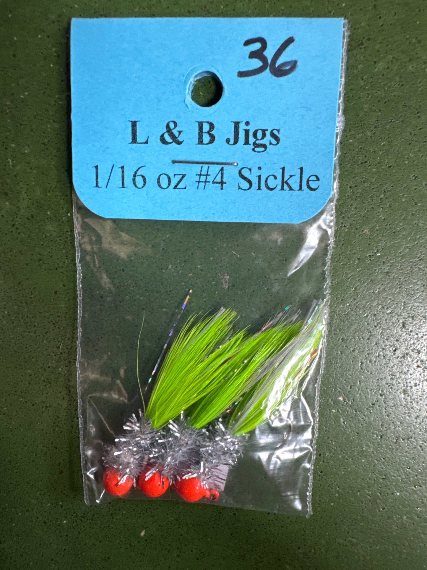 L and B Hand Tied Crappie Jigs #36