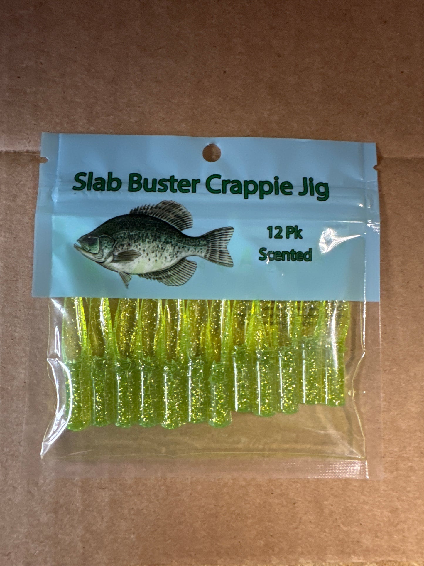 Slab Buster Crappie Jig 2" - Chartreuse Silver
