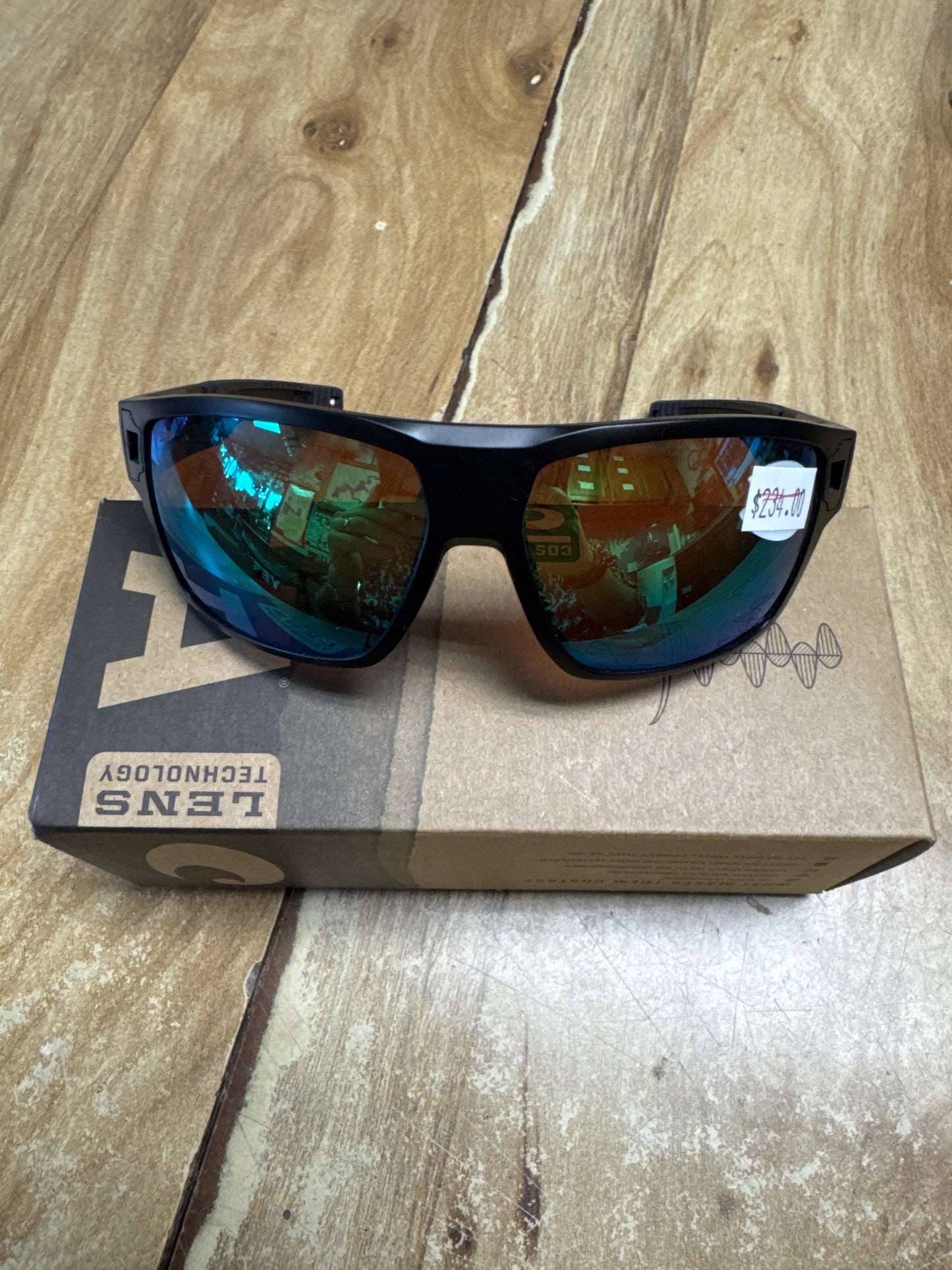 Closeout Costas Diego Matte Black - Green 580P