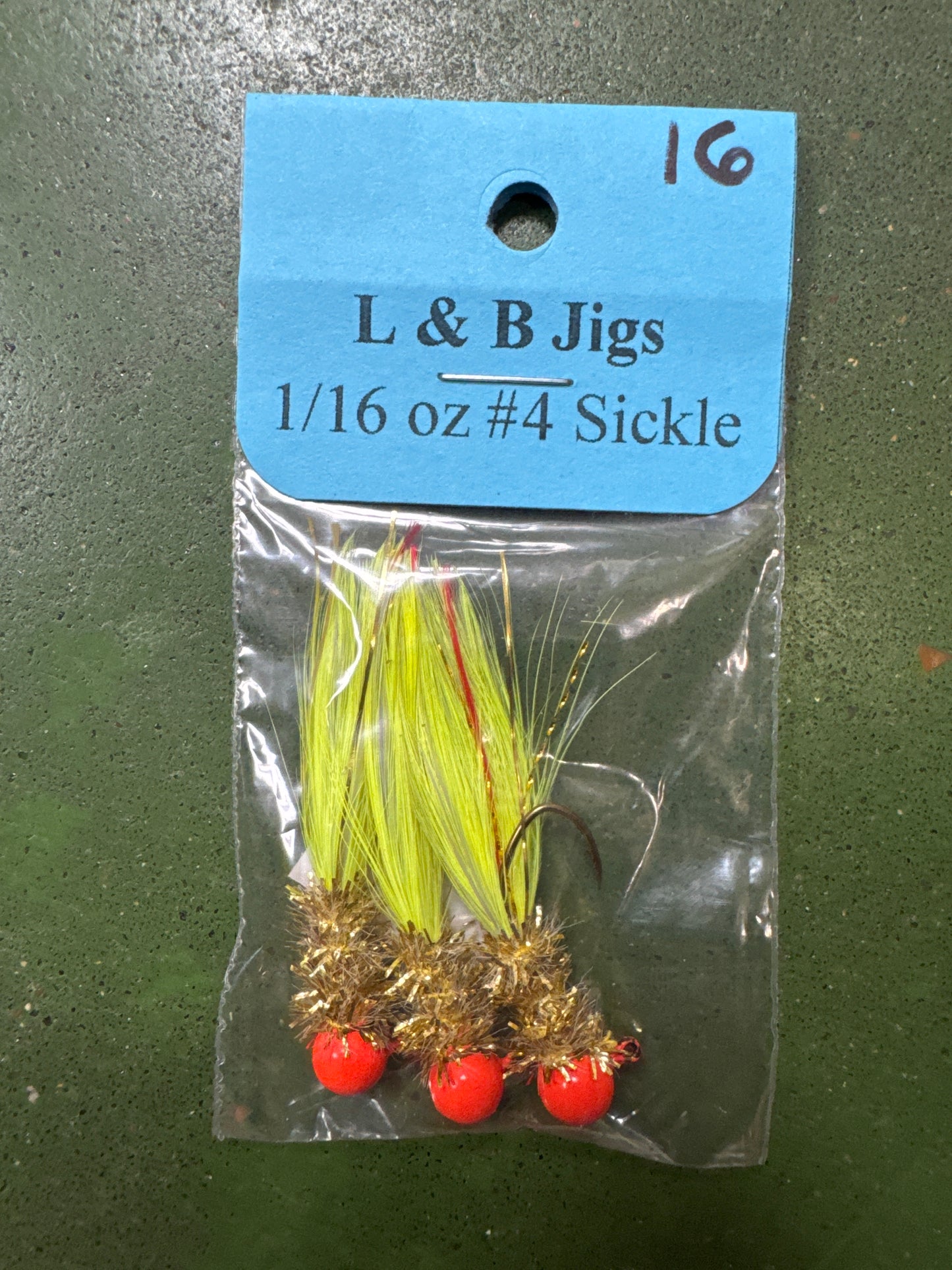 L and B Hand Tied Crappie Jigs #16