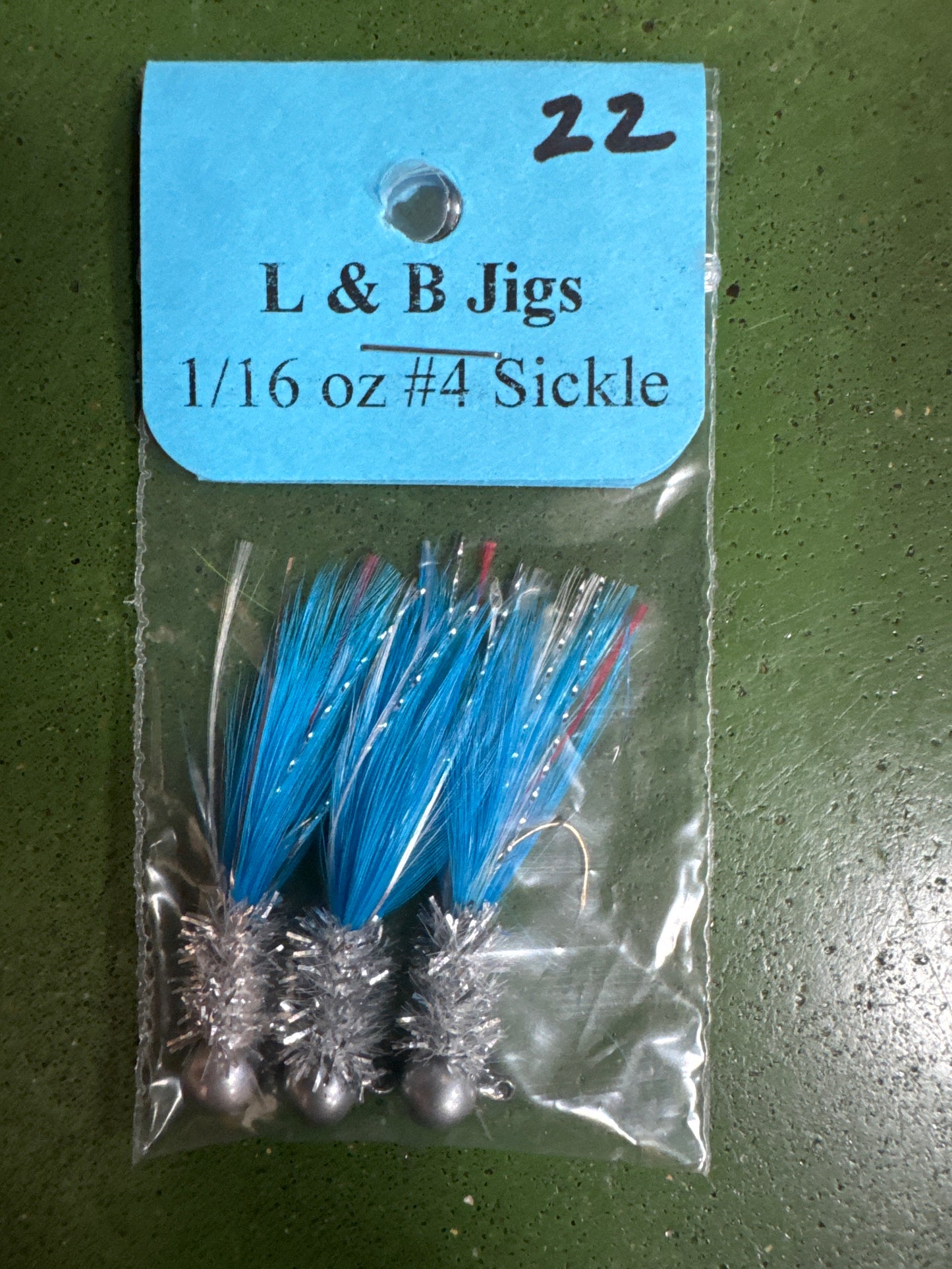 L and B Hand Tied Crappie Jigs #22
