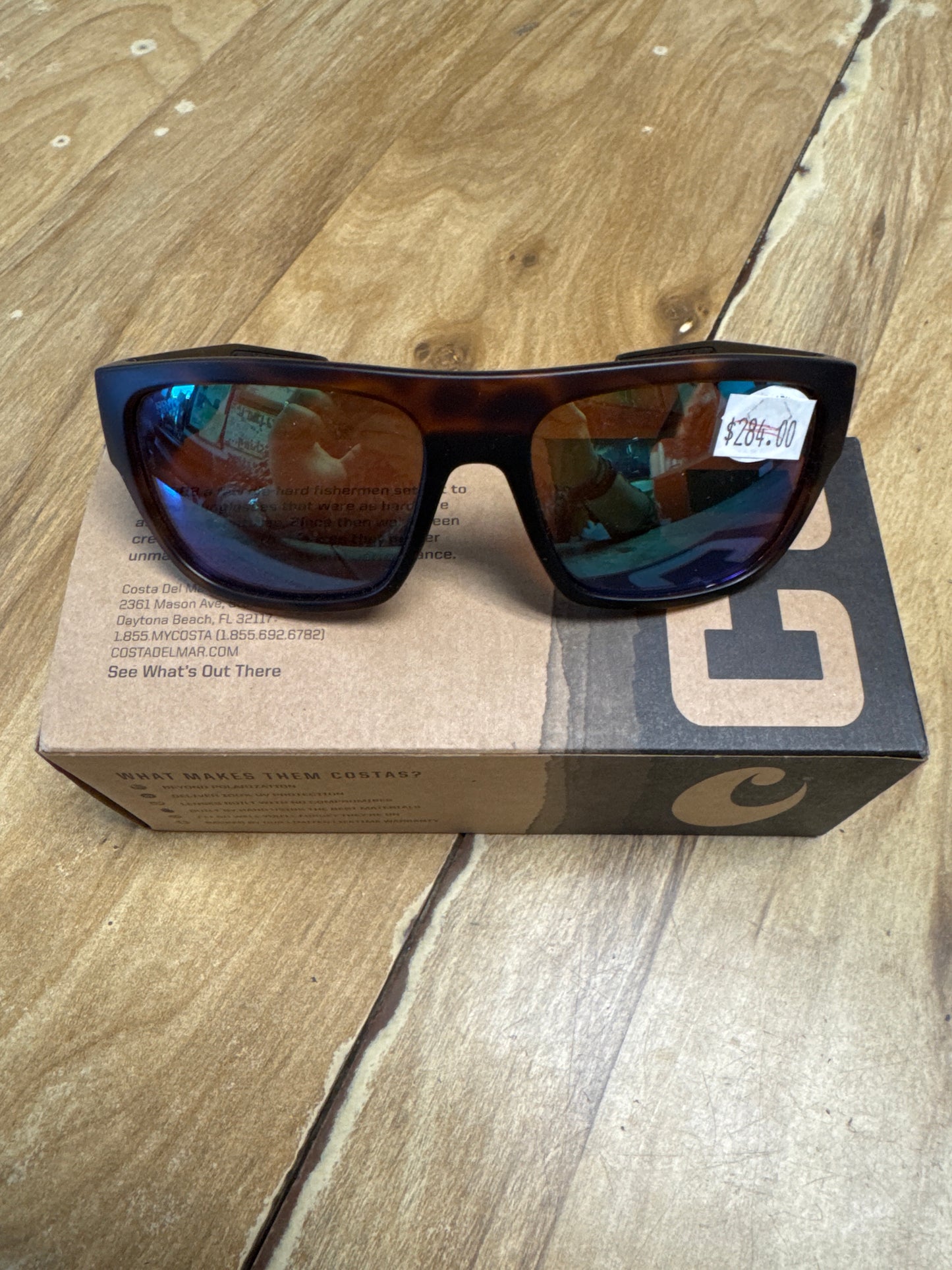 Closeout Costas Sampan Matte Tortoise - Green 580G