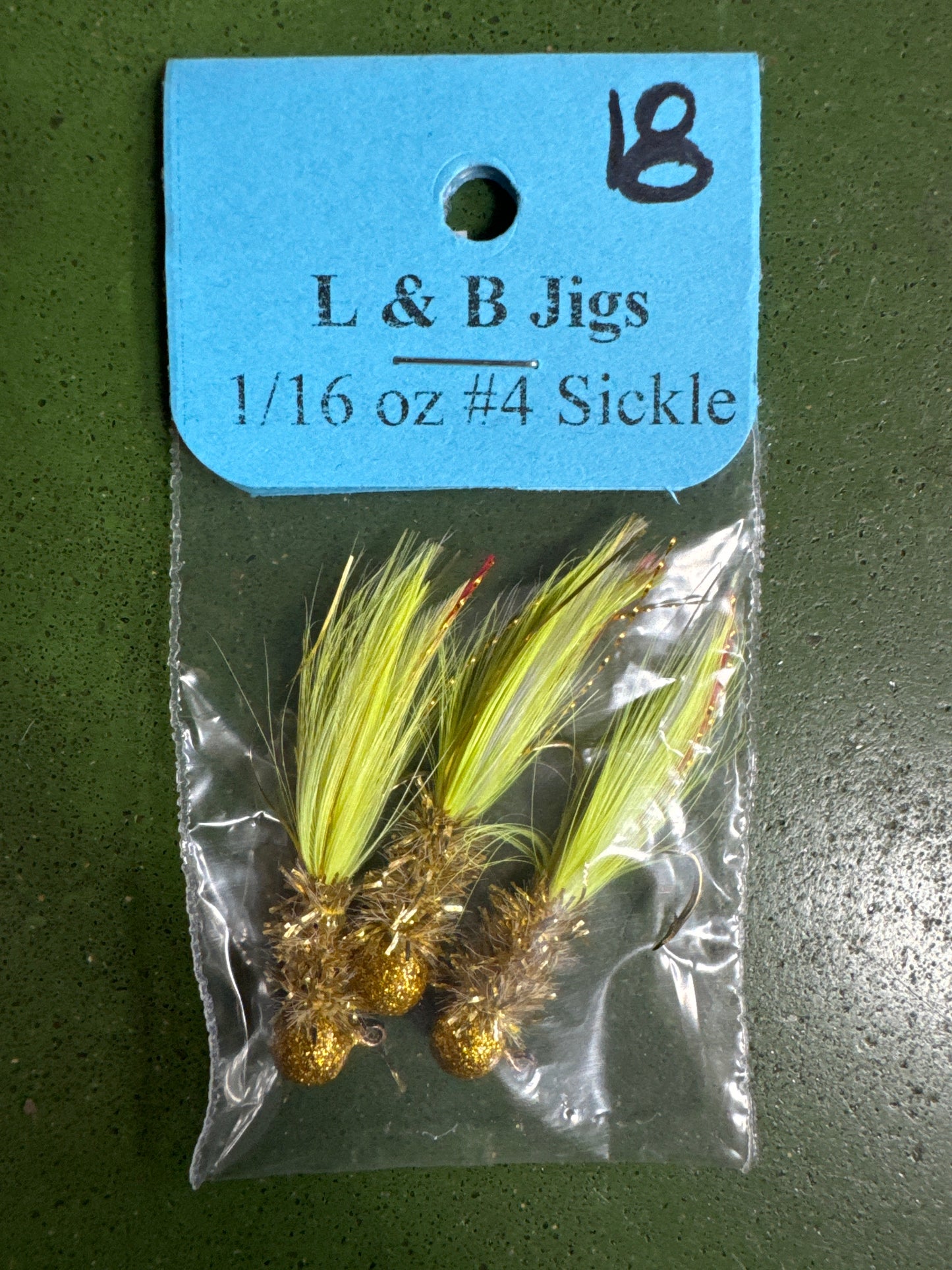 L and B Hand Tied Crappie Jigs #18