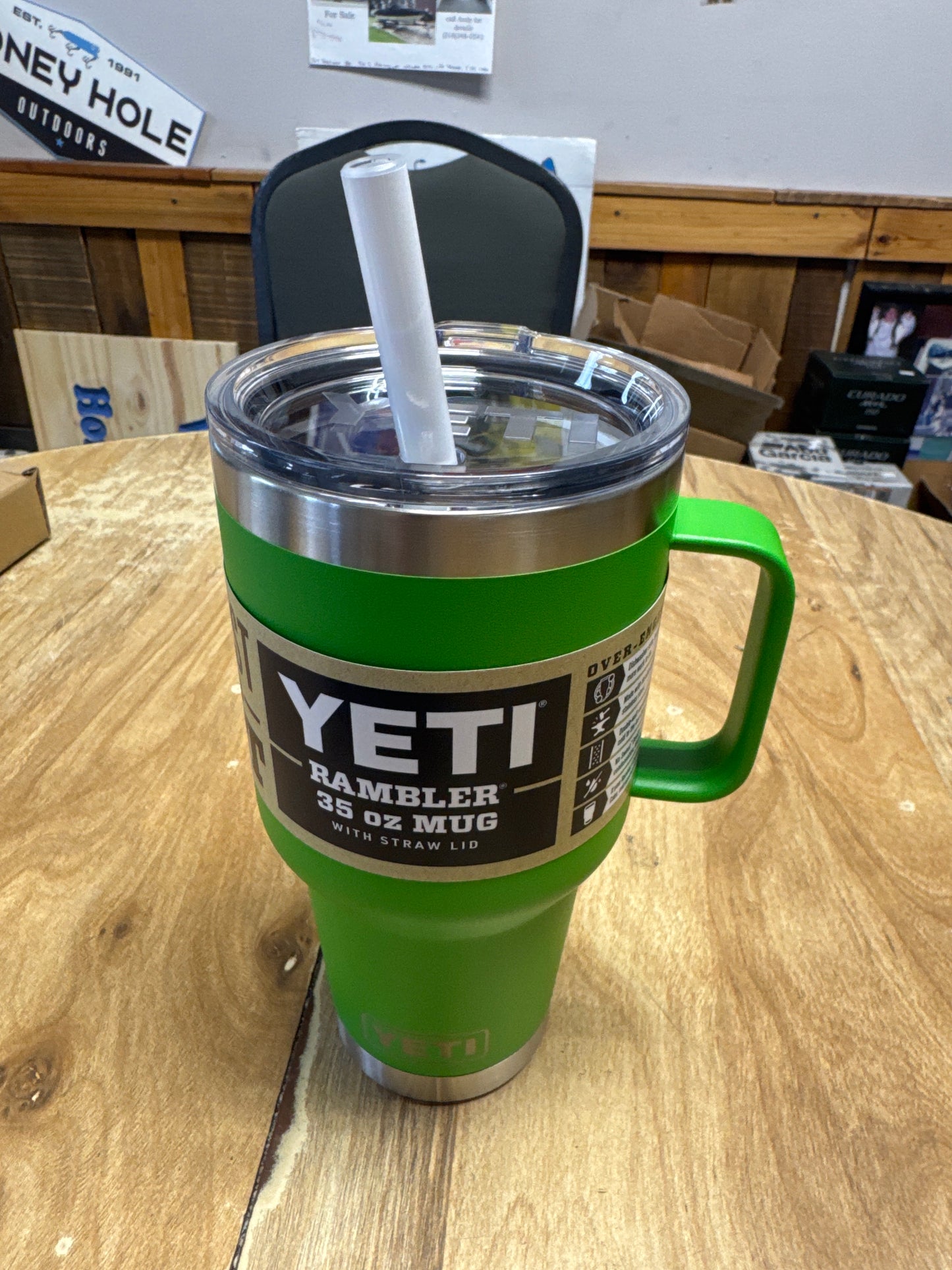 Closeout Yeti 35 oz Straw mug Canopy Green