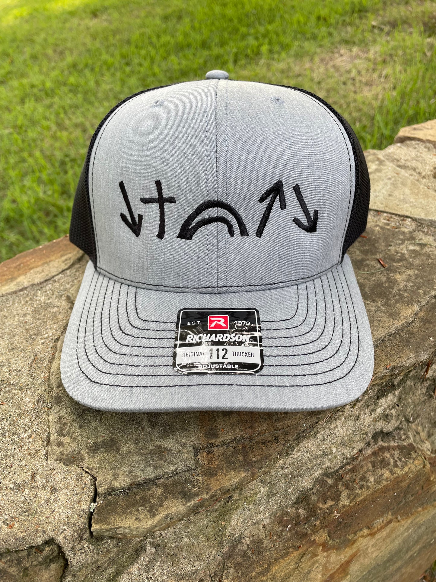 Gospel Symbols Hat Grey and Black