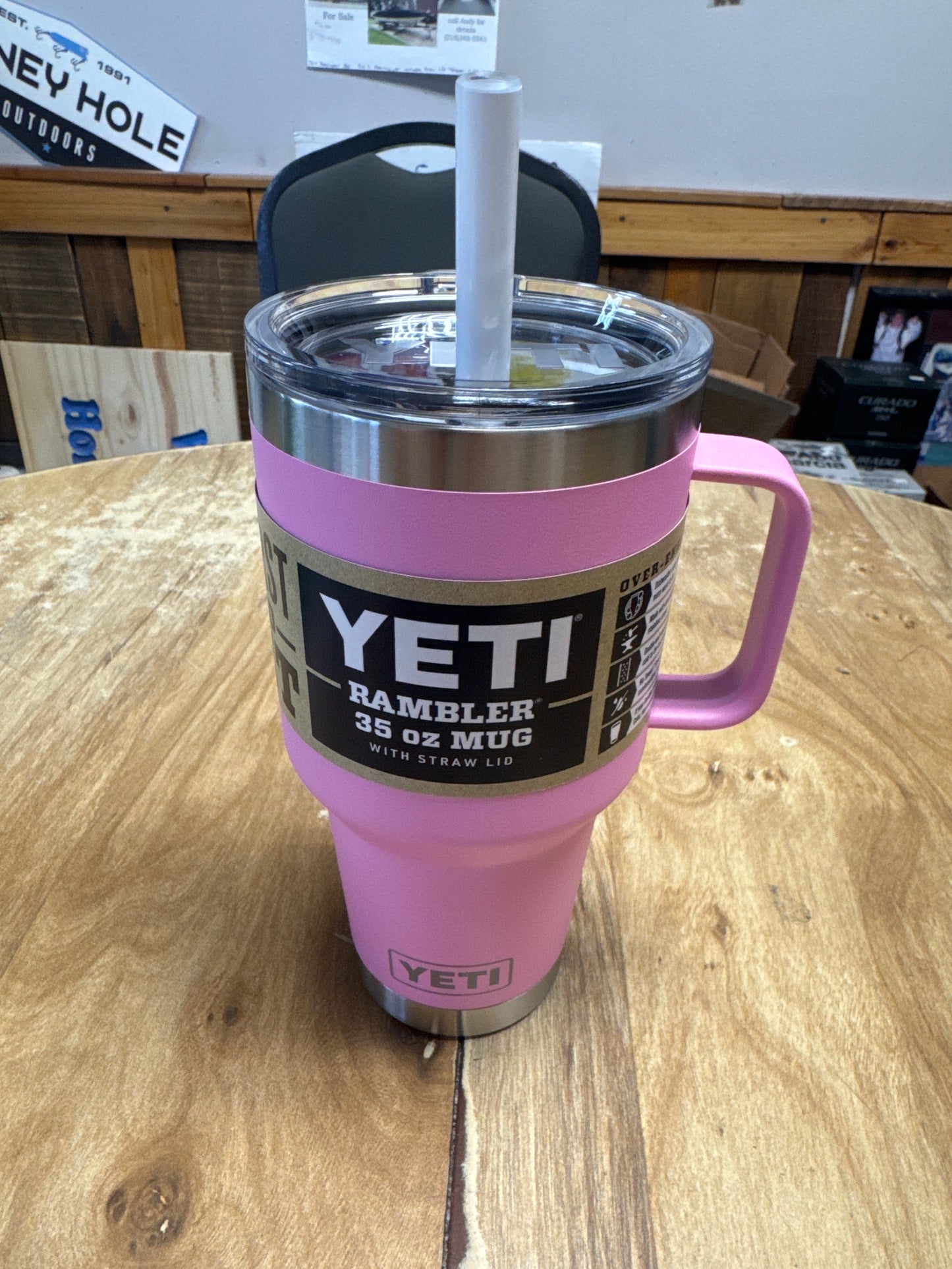 Closeout Yeti 35 oz Straw mug pink