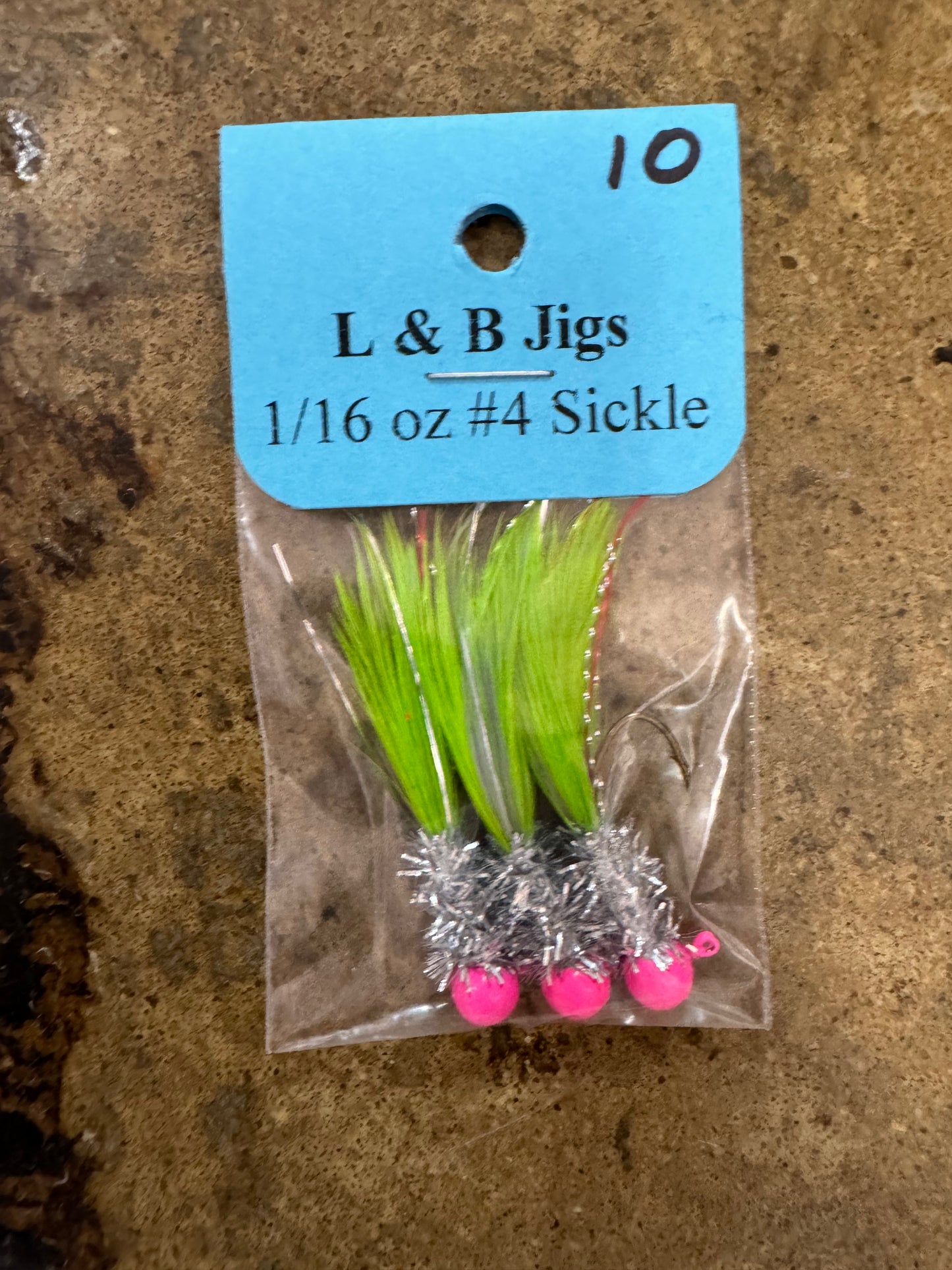 L and B Hand Tied Crappie Jigs #10
