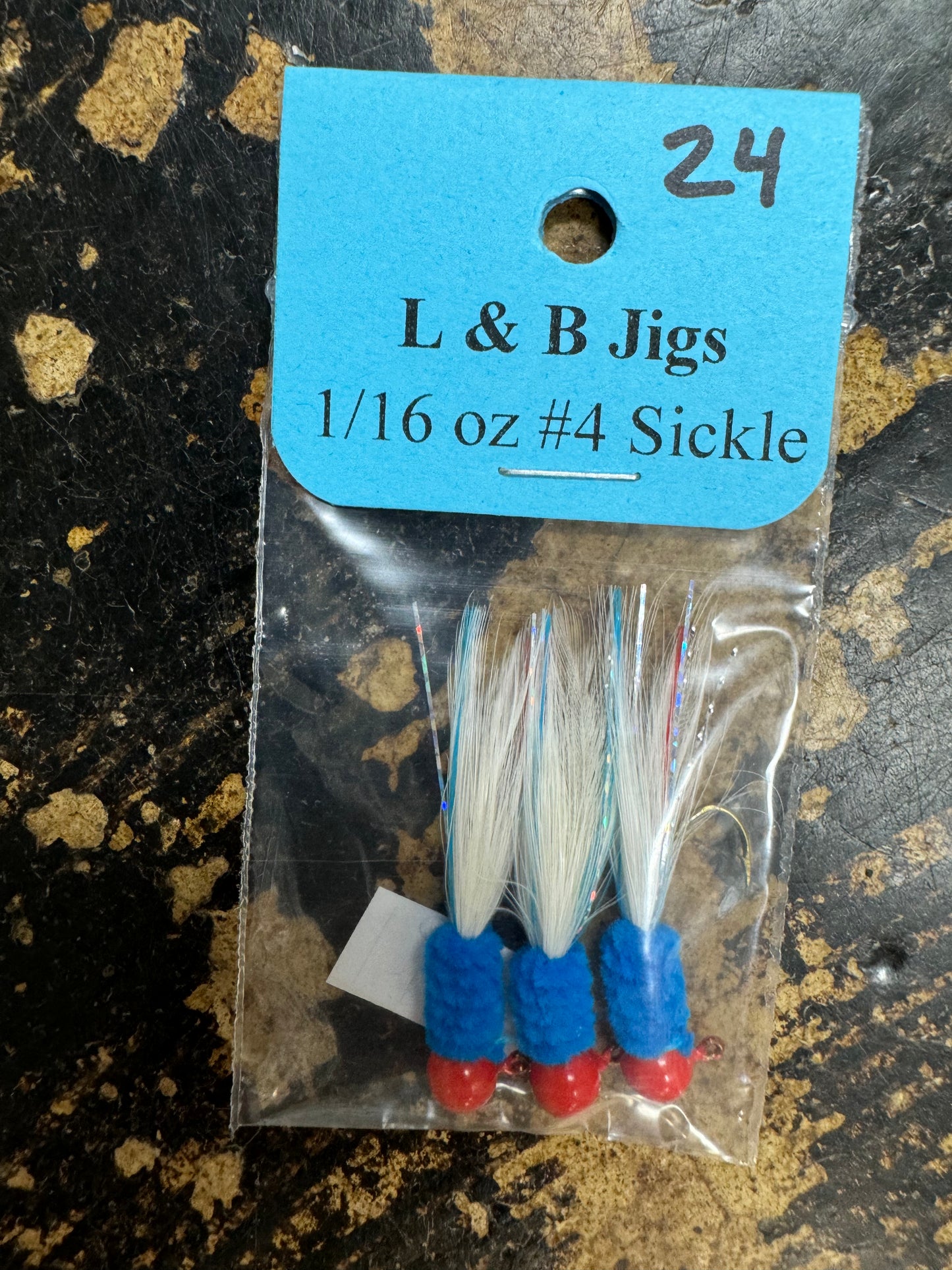 L and B Hand Tied Crappie Jigs #24