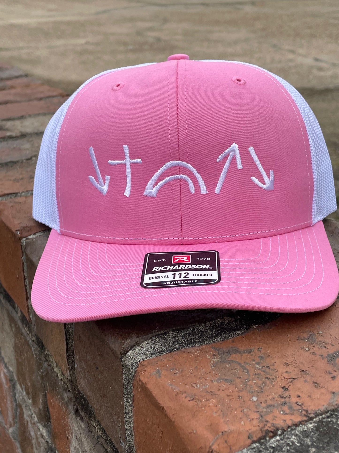 Gospel Symbols Hat - Pink and White