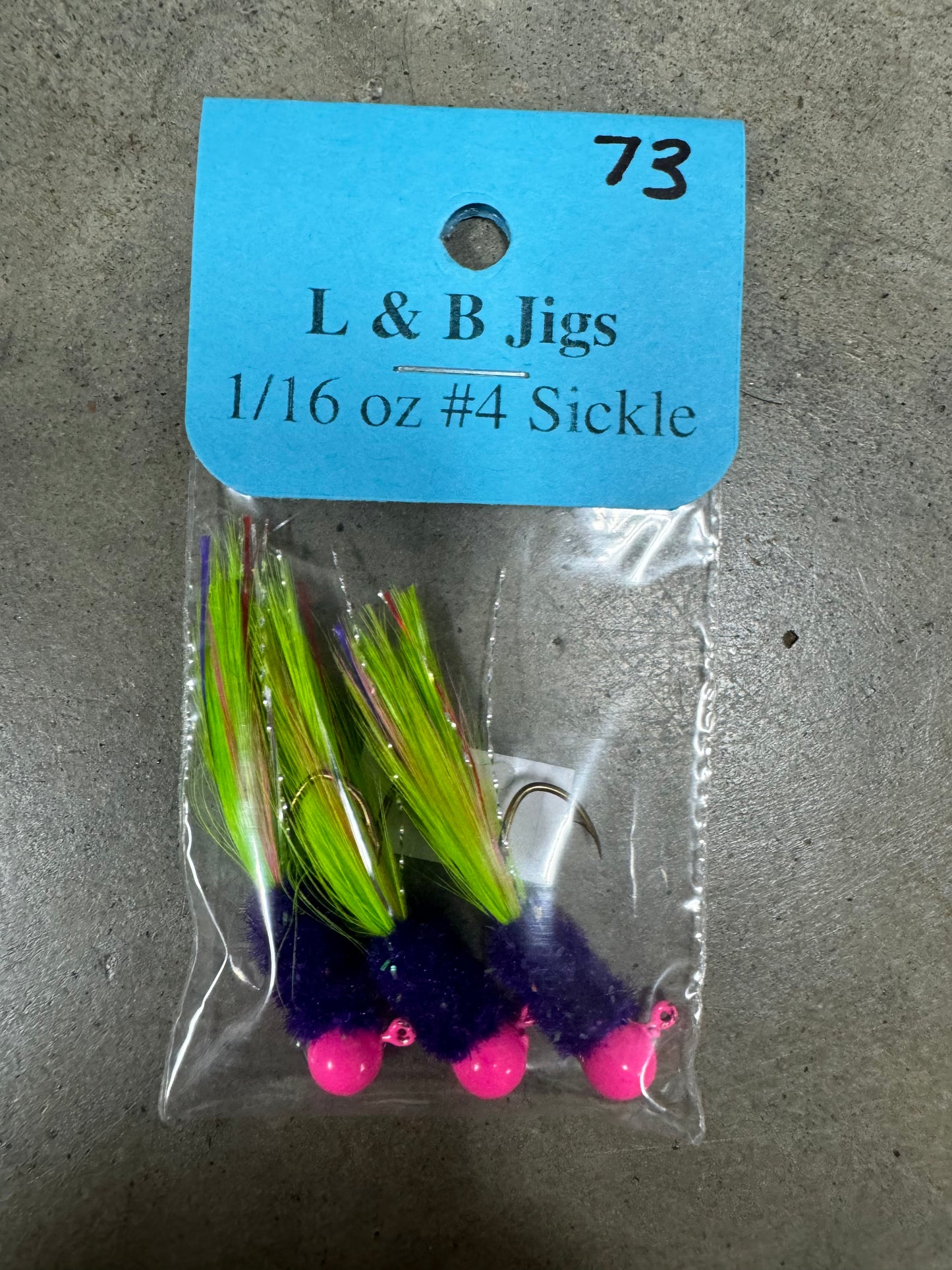L and B Hand Tied Crappie Jigs #73