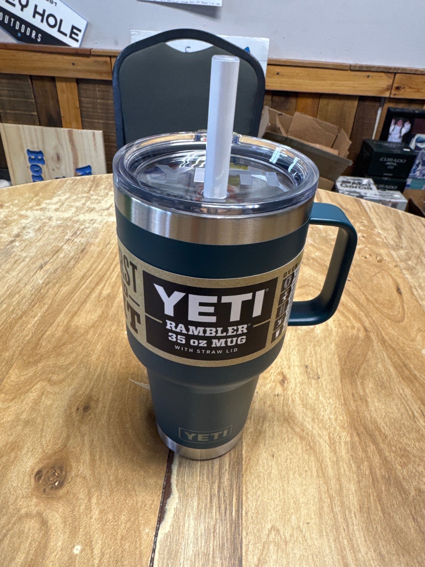 Closeout Yeti 35 oz Straw mug Agave Teal