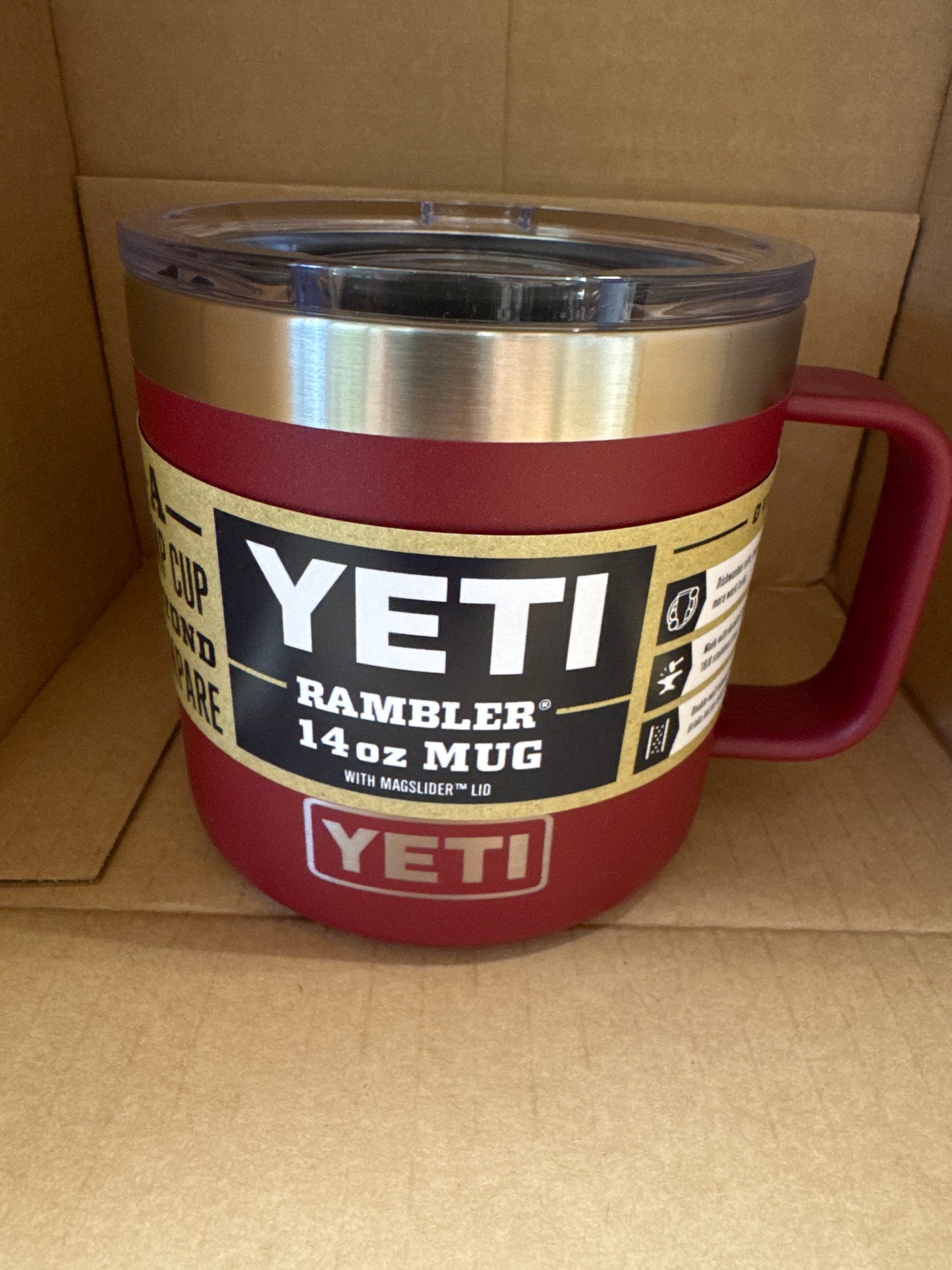 Yeti Rambler 14 oz Mug - Harvest Red