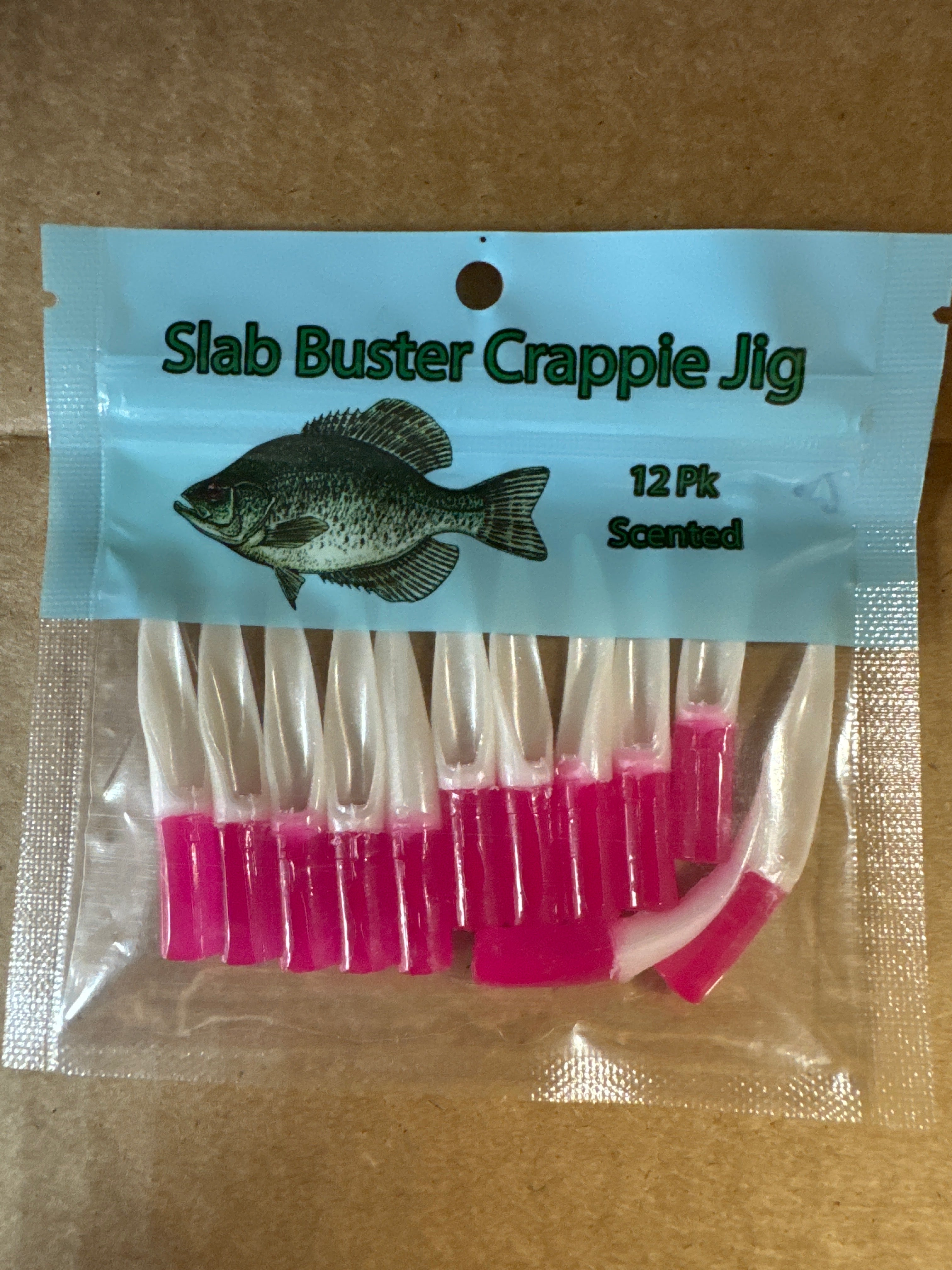Slab Buster Crappie Jigs - 2" Size, 12 Per Pack (Perfect For Panfish & Light Tackle)