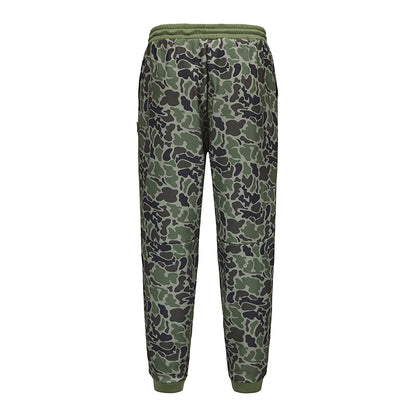 Honey Hole Fleece Lounge Joggers. - Green Camo