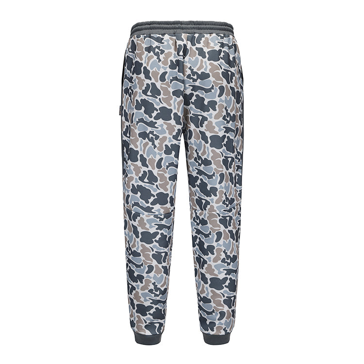 Honey Hole Fleece Lounge Joggers. - Gray Camo