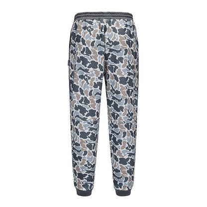 Honey Hole Fleece Lounge Joggers. - Gray Camo