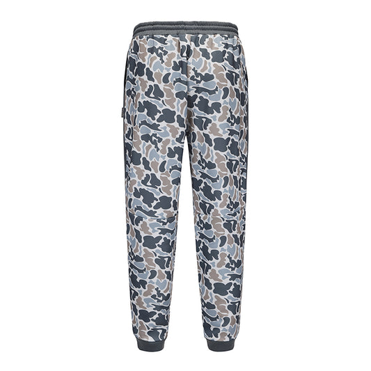 Honey Hole Fleece Lounge Joggers. - Gray Camo