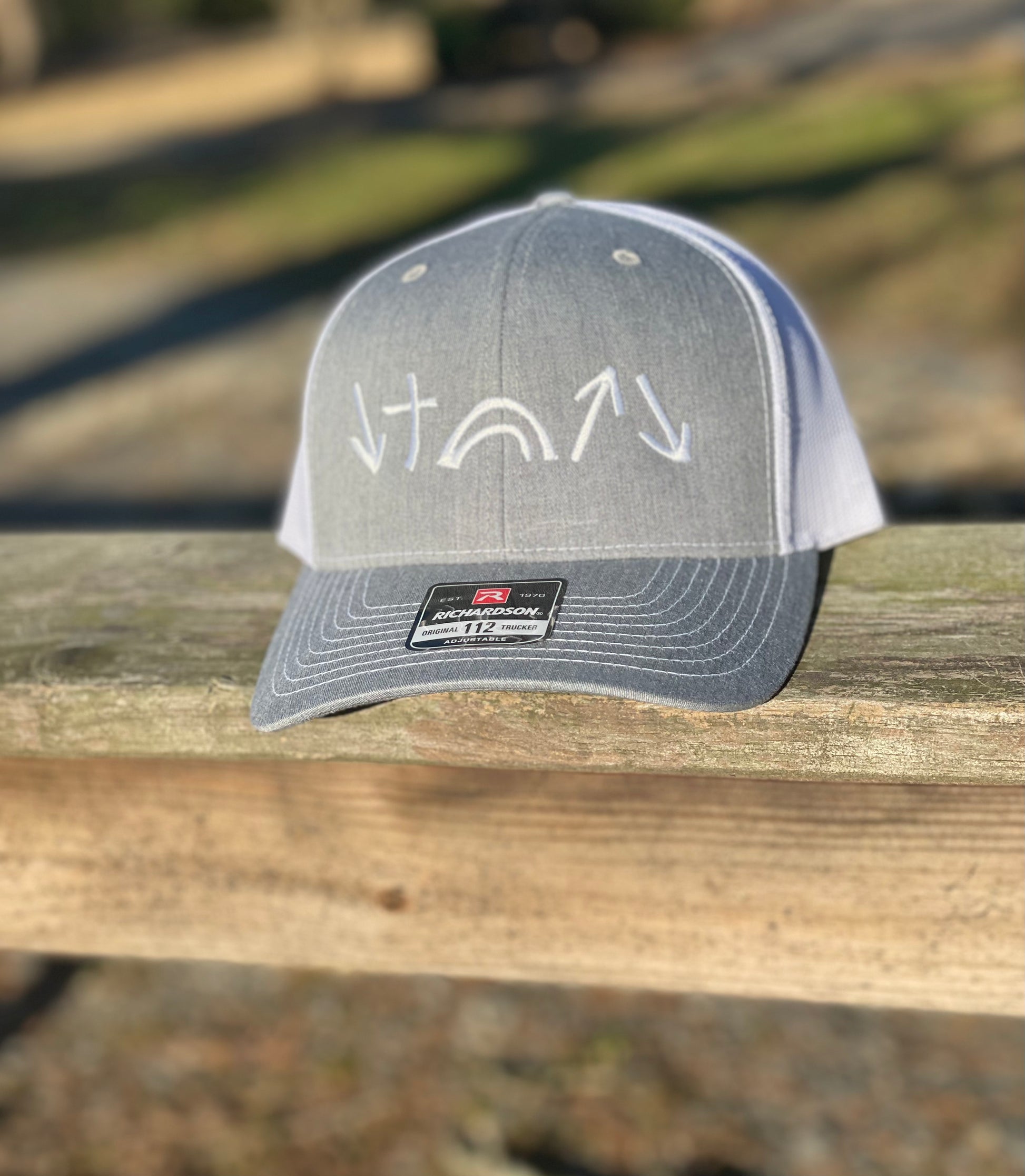 Gospel Symbols Hat Light Grey and White – Honey Hole Tackle Shop